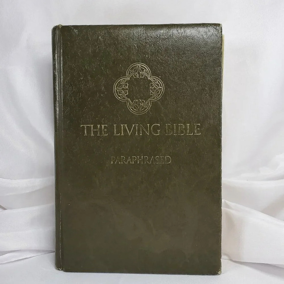 The Living Bible Paraphrased Book Padded Hardcover Edition 1973 - Picture 1 of 9
